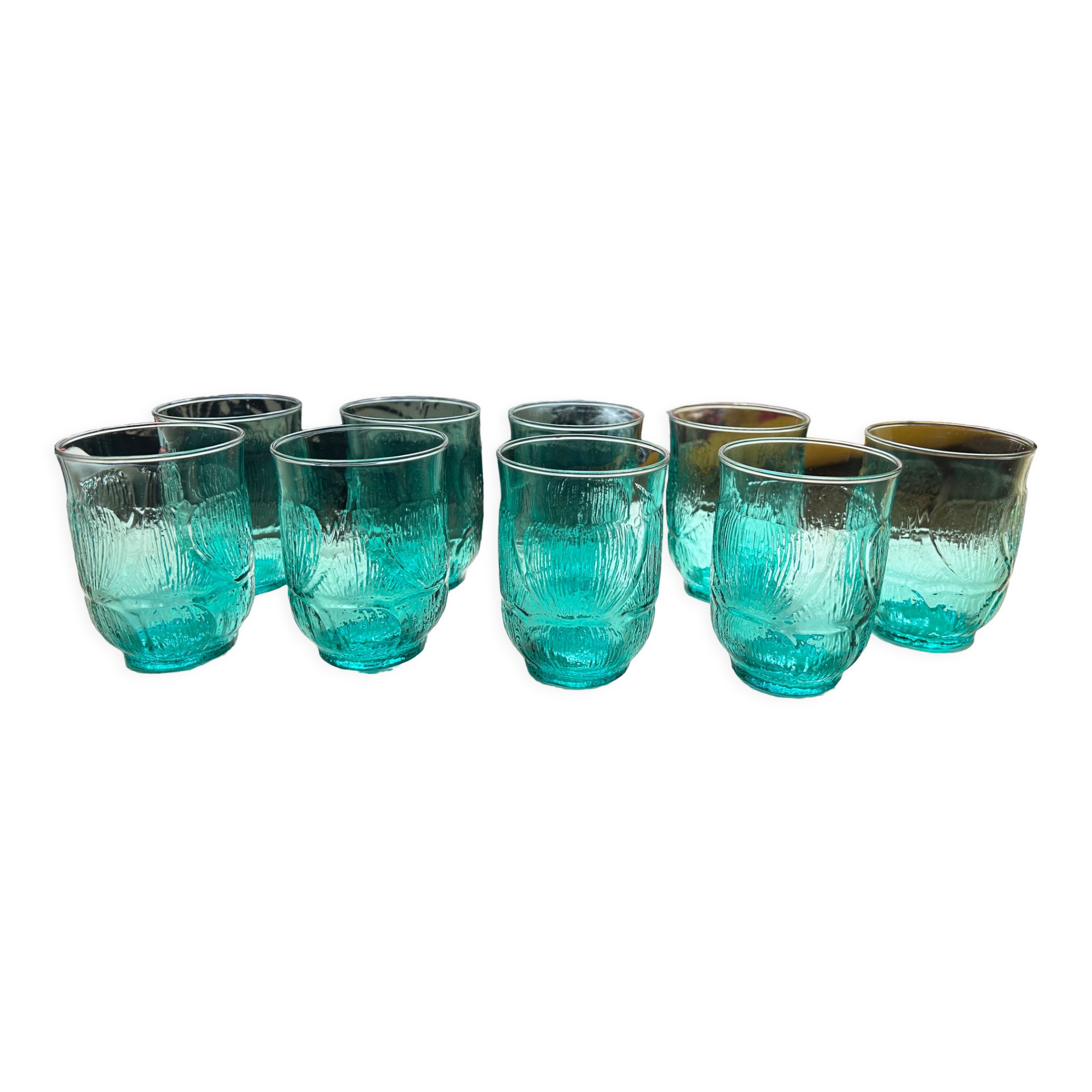 Arcoroc cobalt blue glasses