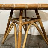 Vintage rattan coffee table.