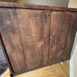 Mahogany and mahogany veneer sideboard