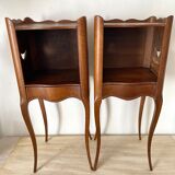 Pair of old louis XV style bedside tables