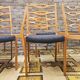 6 chaises scandinaves 1960
