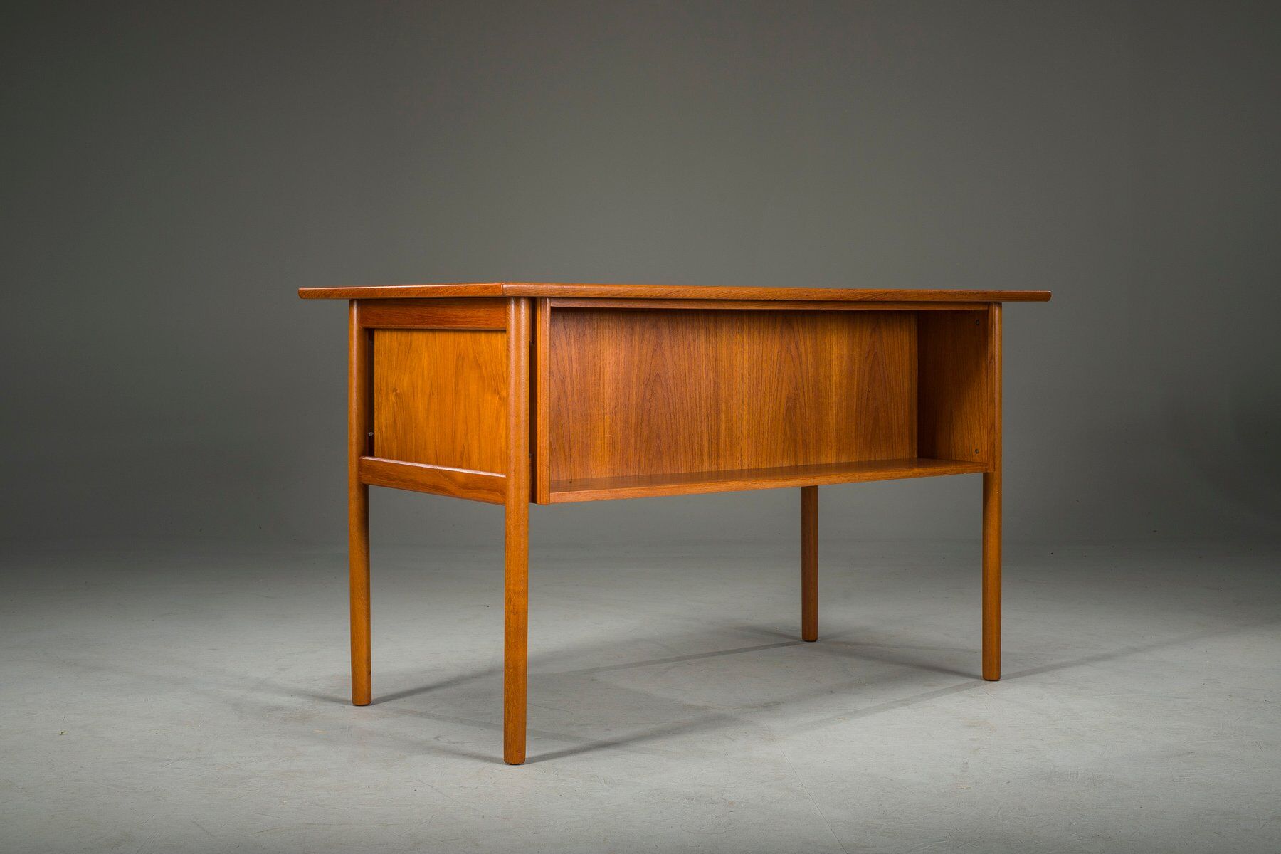 Mid-century Danish teak desk from Gunnar Nielsen Tibergaard, 1960s