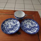 Lot tasse et 2 sous tasses anciennes Japonaises