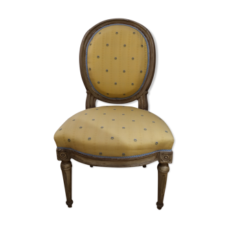 Chaise à dossier médaillon Louis XVI