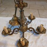 Lustre en bronze 5 branches