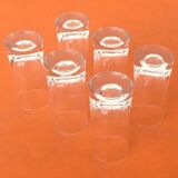 6 shot glasses classic tube glass / clear