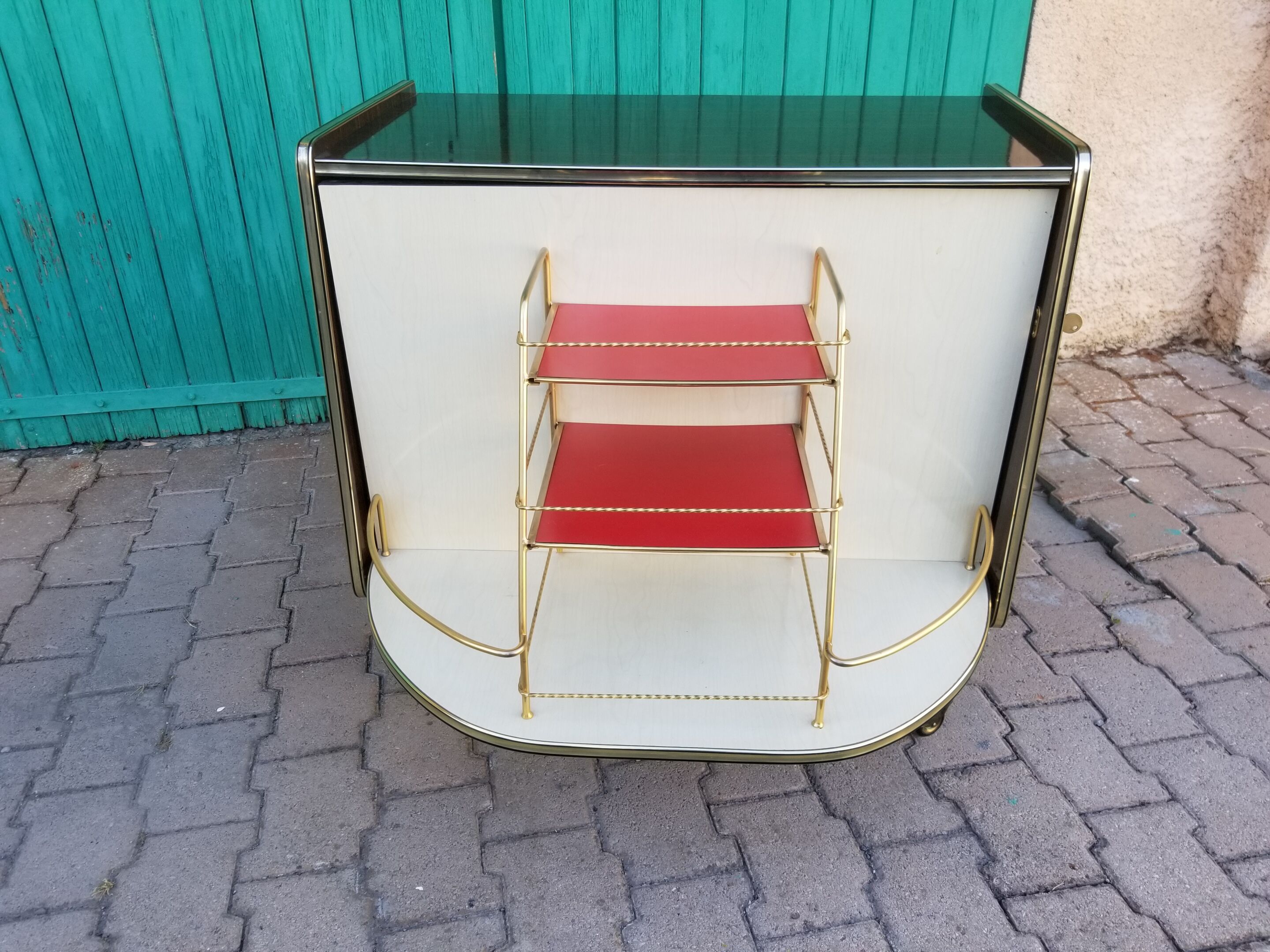 Vintage bar furniture with rotating façade- 60s/70s