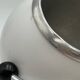 Paire de lampes globe oculaire Targetti rares en blanc et chrome, Italie, années 1970