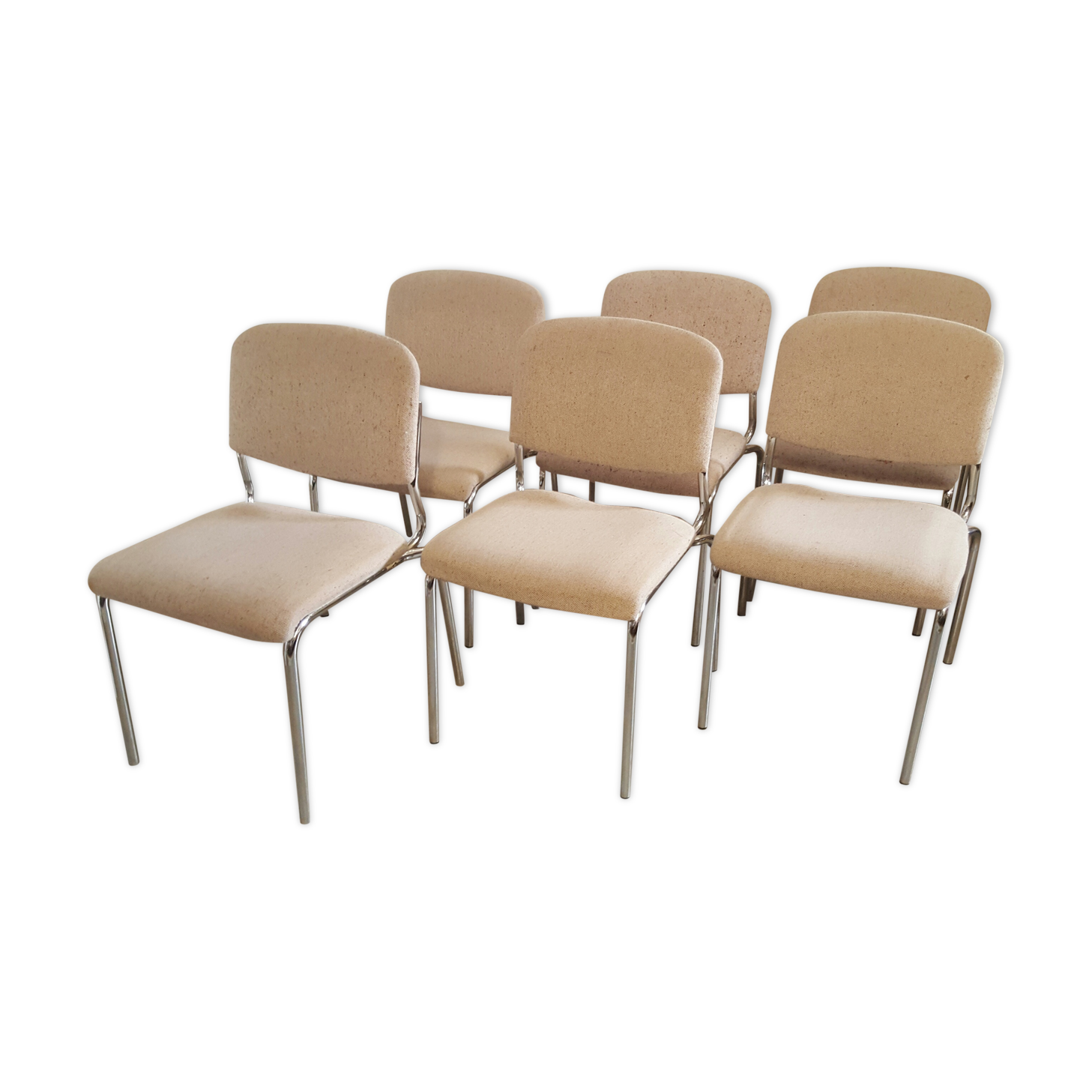 Série de 6 chaises "Ronéo"