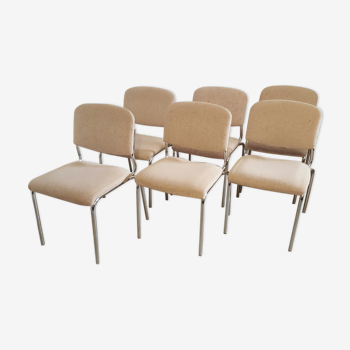 Série de 6 chaises "Ronéo"