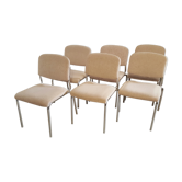 Série de 6 chaises "Ronéo"