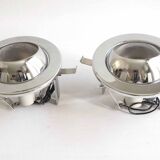 Pair of Targetti chrome spotlights