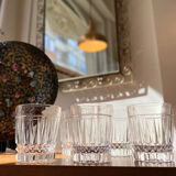 Set of 5 Val Saint Lambert whiskey glasses