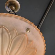 Swedish Grace classic pendant, model "10073" Havanna Glass by Böhlmarks 1920/30s