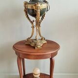 Mahogany side table with two trays, mid-20th century