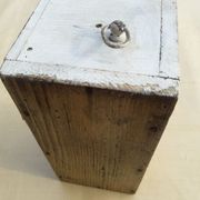 old wooden workshop drawer