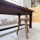 Table de ferme campagne noyer massif XL 250cm