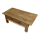 Table basse de ferme rustique en châtaigner