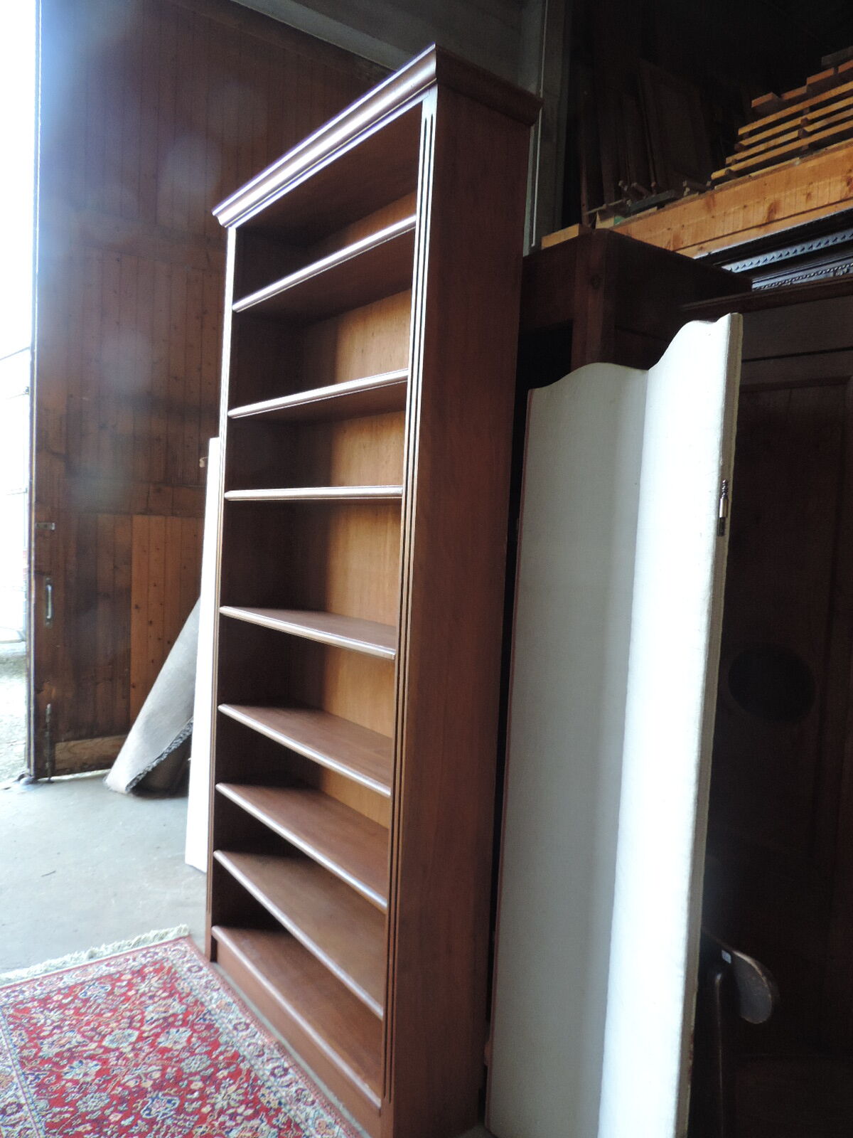 Open bookcase in vintage teak