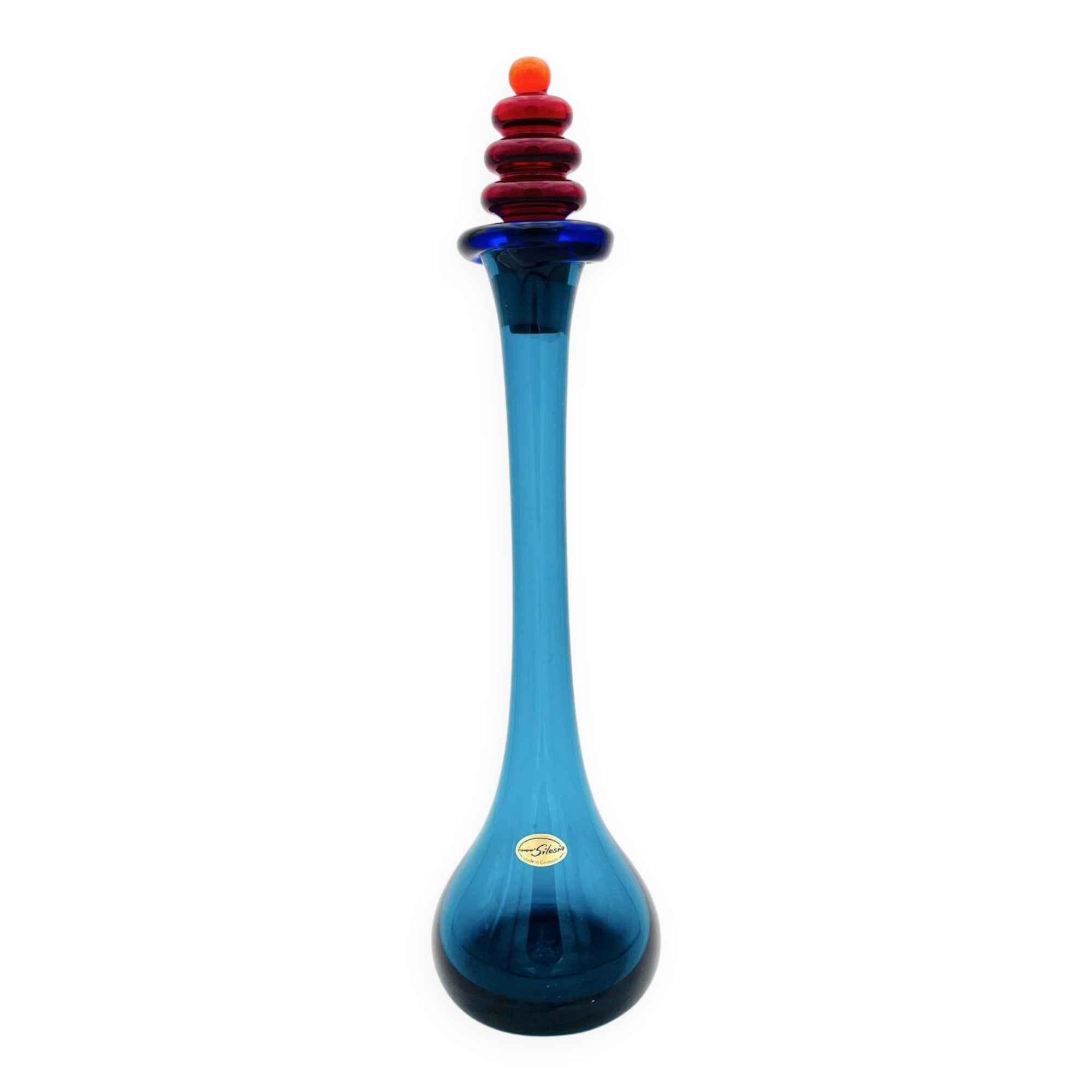 XL sculptural carafe Silesia Kaspar Design Memphis (40cm) 1970
