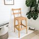 Tabouret de Bar Mid Century Vintage Boho Tabouret de Bar Chaise de Bar Bamb