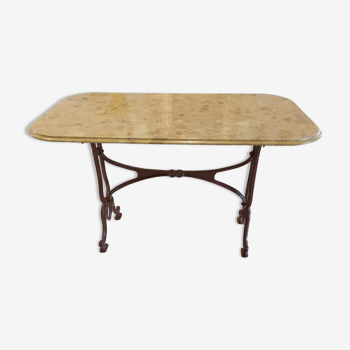 Table bistrot marbre vintage