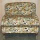 Pair of Howard Custom Love Seat Armchairs in Mulberry Silk Velvet