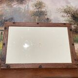 Old wood and ceramic tray 1900