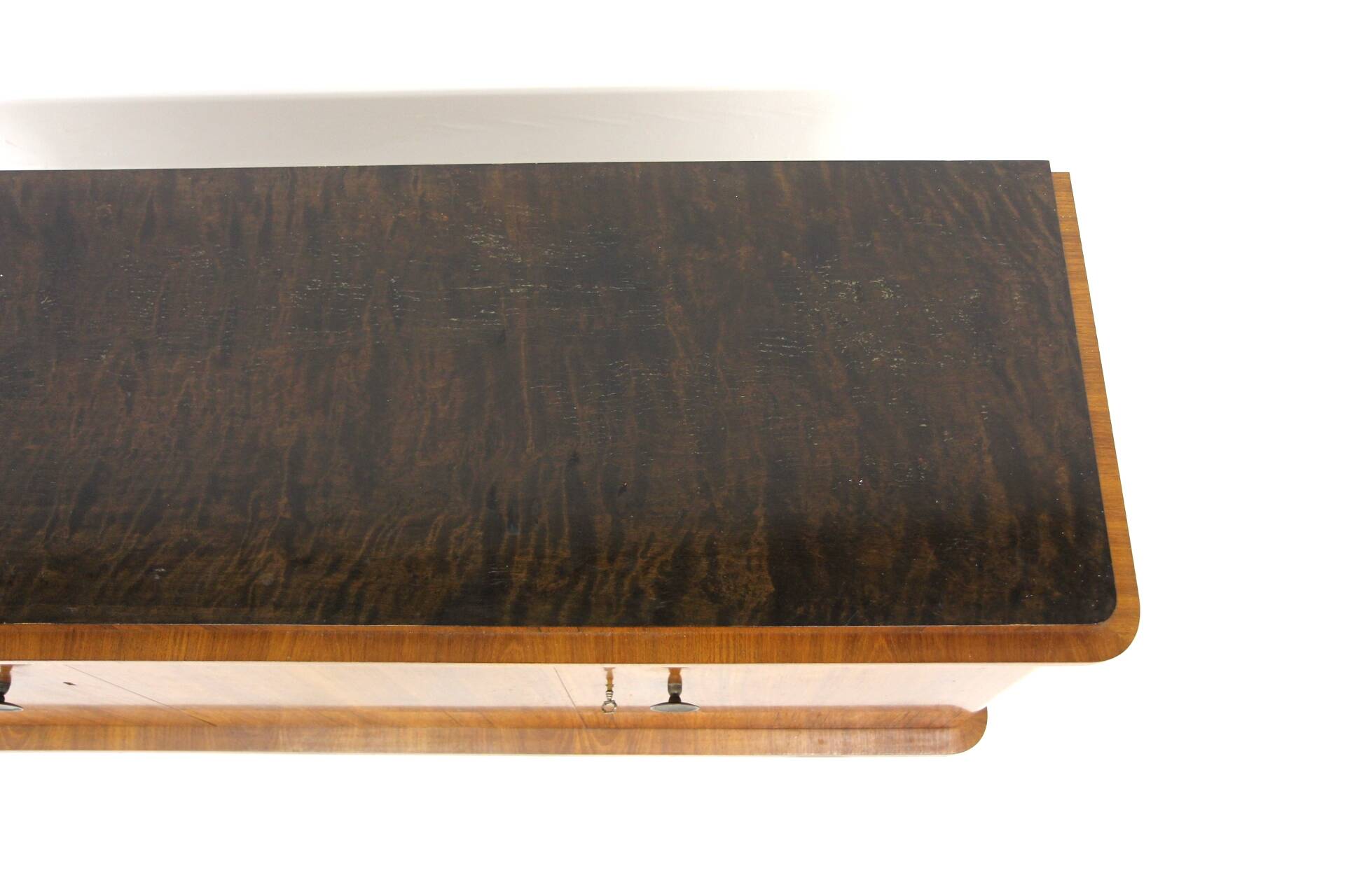 Scandinavian enfilade in walnut, Swedish modern, Sweden, 1930.