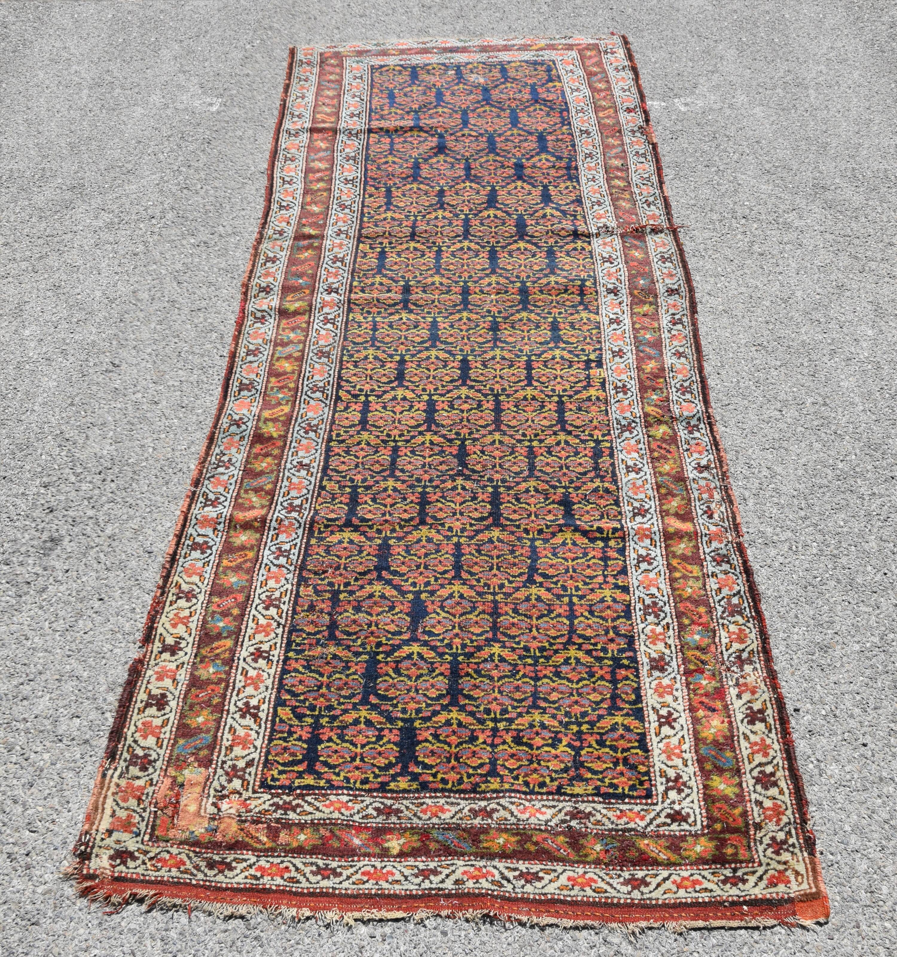 Oriental Malayer Rug Antique 3.28 x 1.20 Metres - Hallway Rug