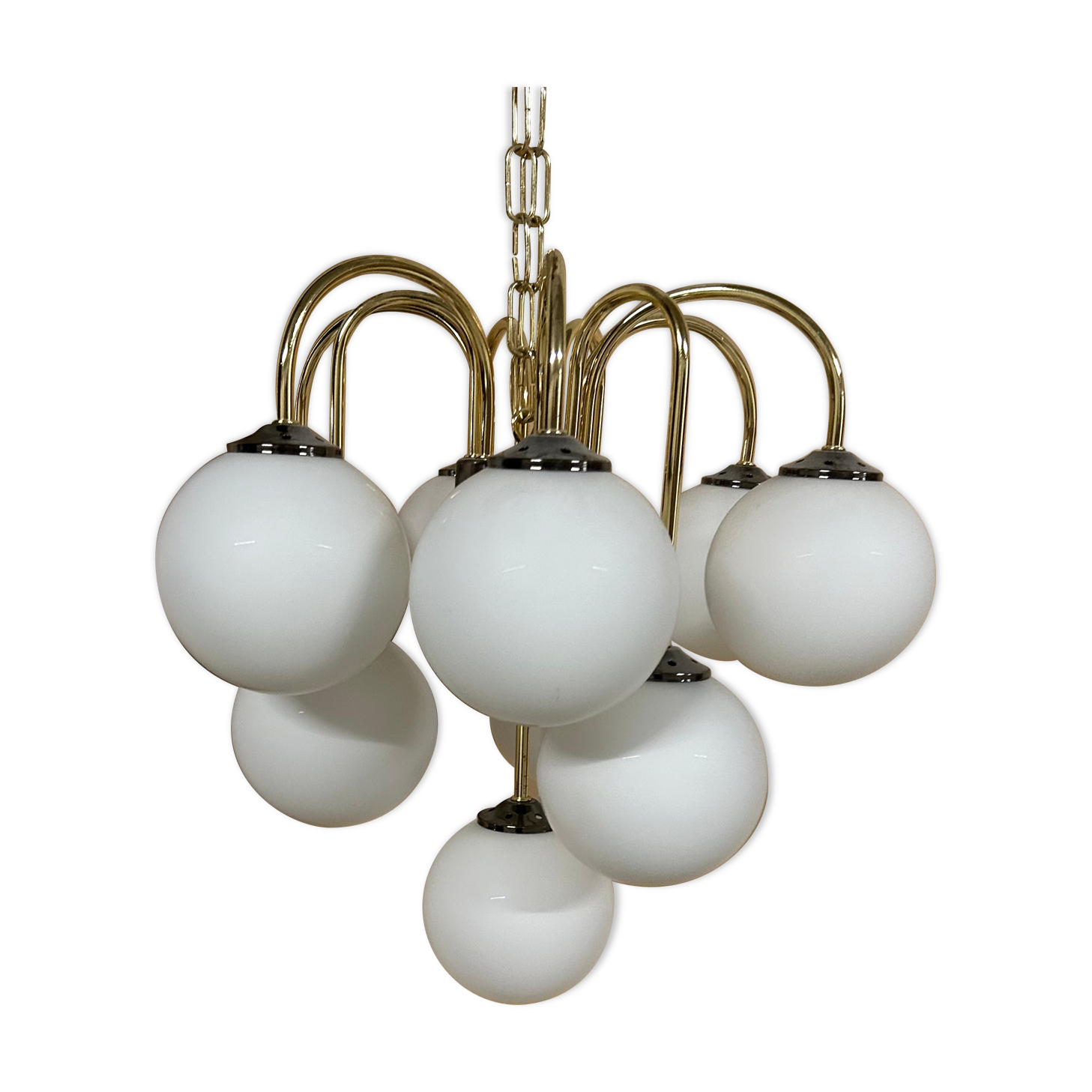 Midcentury chandelier made by Kamenicky Senov, designed by Jaroslav Bejvl 1960s