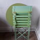 Table et chaises de jardin vintages