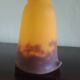 TULIP corolla - yellow-orange-brown marbled glass MULLER FRERES LUNEVILLE