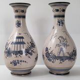 Pair of vintage Vases Maioliche Deruta