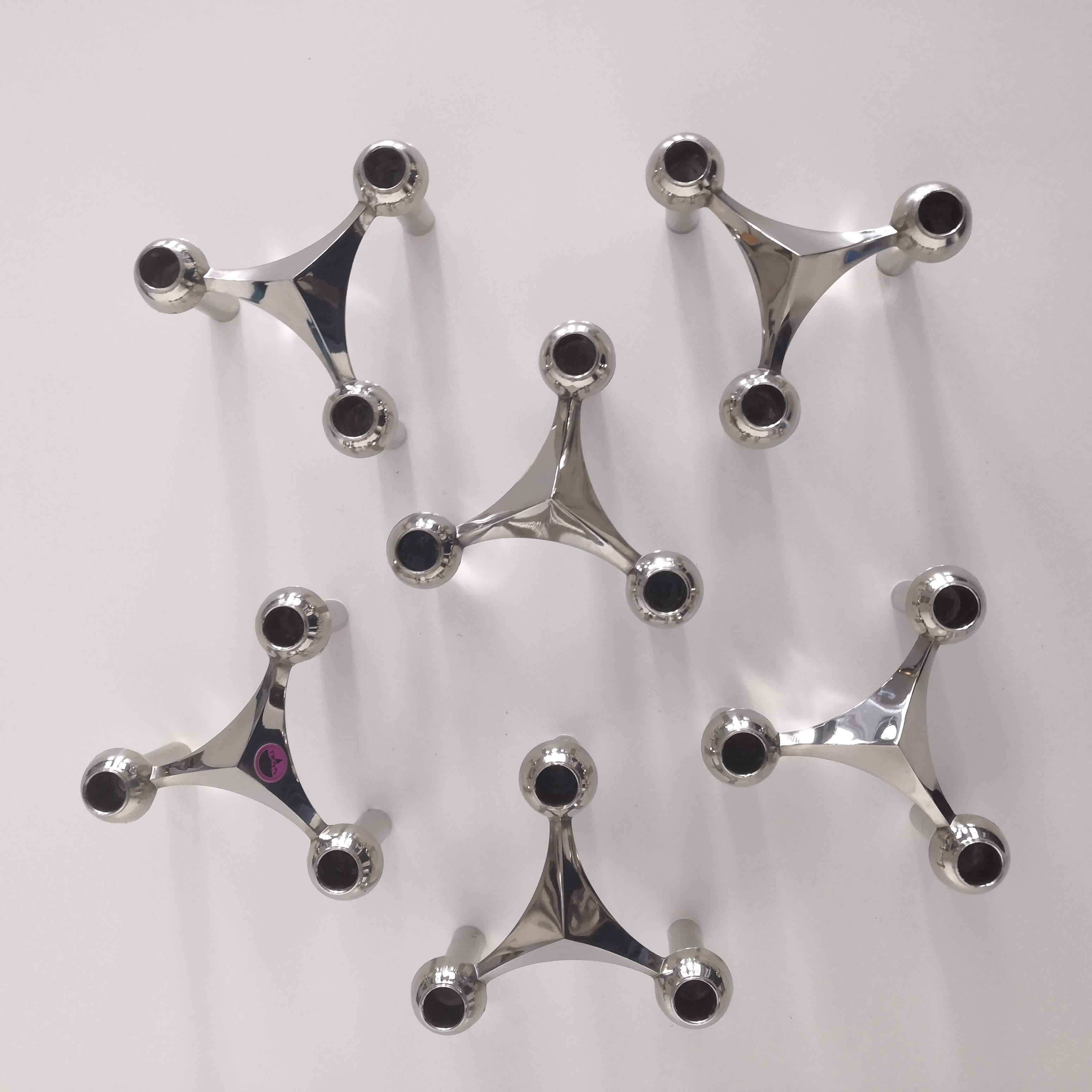 6 Nagel modular candle holders