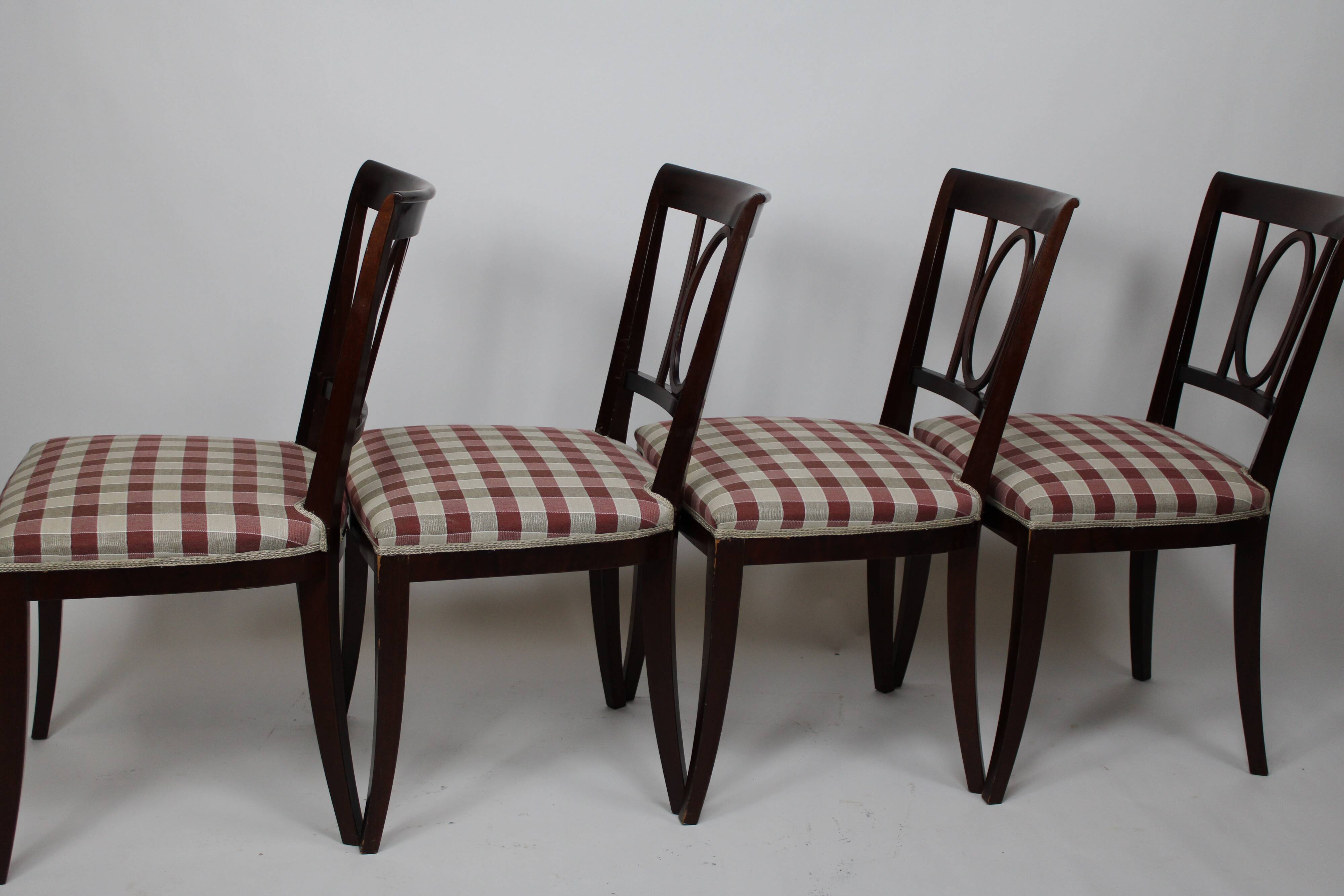 Chaise classique 1960 suède