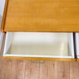 Buffet bas vintage en bois clair, 1960/70