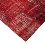 Handwoven Anatolian Contemporary 171 cm x 245 cm Red Patchwork Carpet