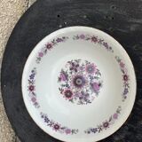Paris porcelain salad bowl vintage floral motif 1970