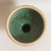 Bougeoir forme coupe de  Pieter Groeneveldt Années 60 Hauteur 9 cm