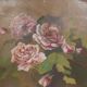 Huile sur toile roses