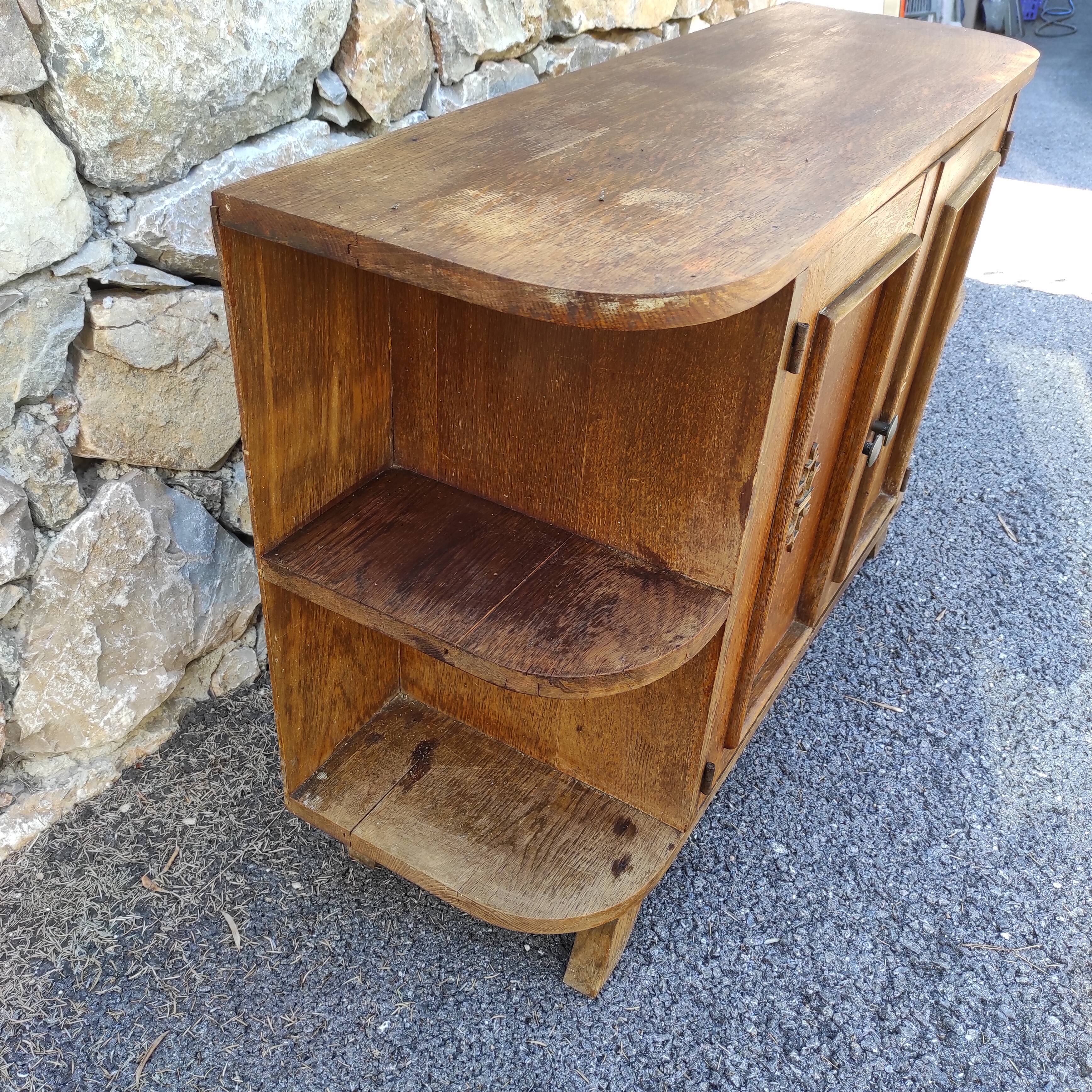 2-DOOR CABINET with central shelf circa 1940/1950