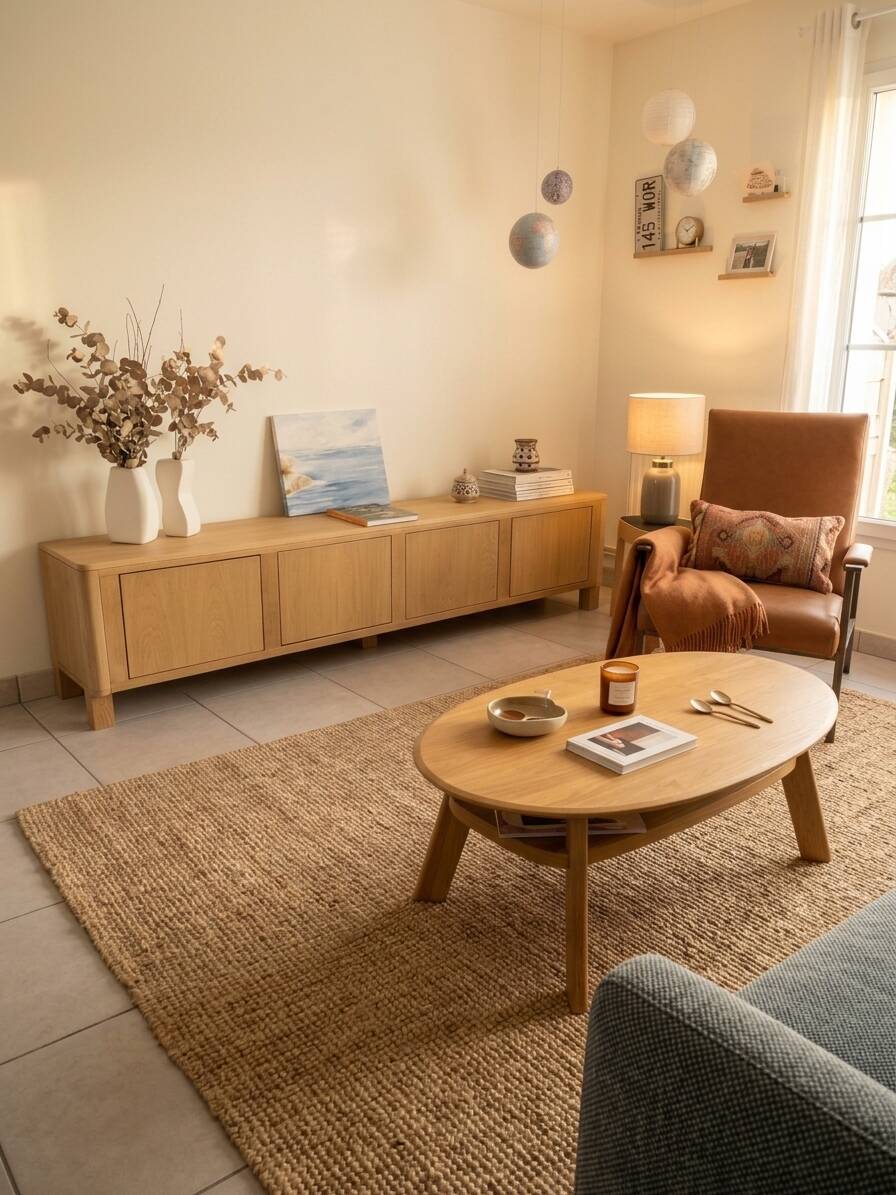 Enfilade Buffet bas en chêne