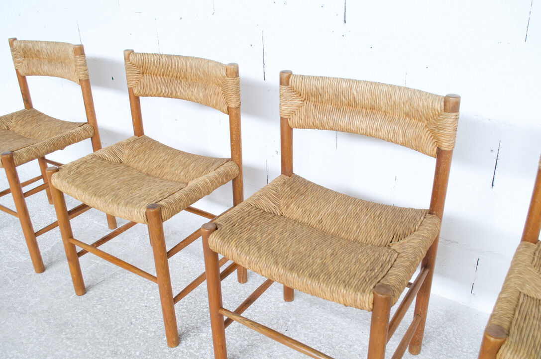 4 chairs Dordogne 60's Robert Sentou