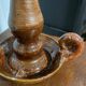 Stoneware candle holder