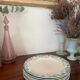 Set of 7 Longwy Art Nouveau plates
