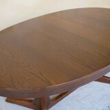 Oval dining table extendable by Baumann
