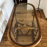 Rattan duo “head to head” table