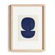 collection de 5 peintures abstraites sur papier  signées Eawy