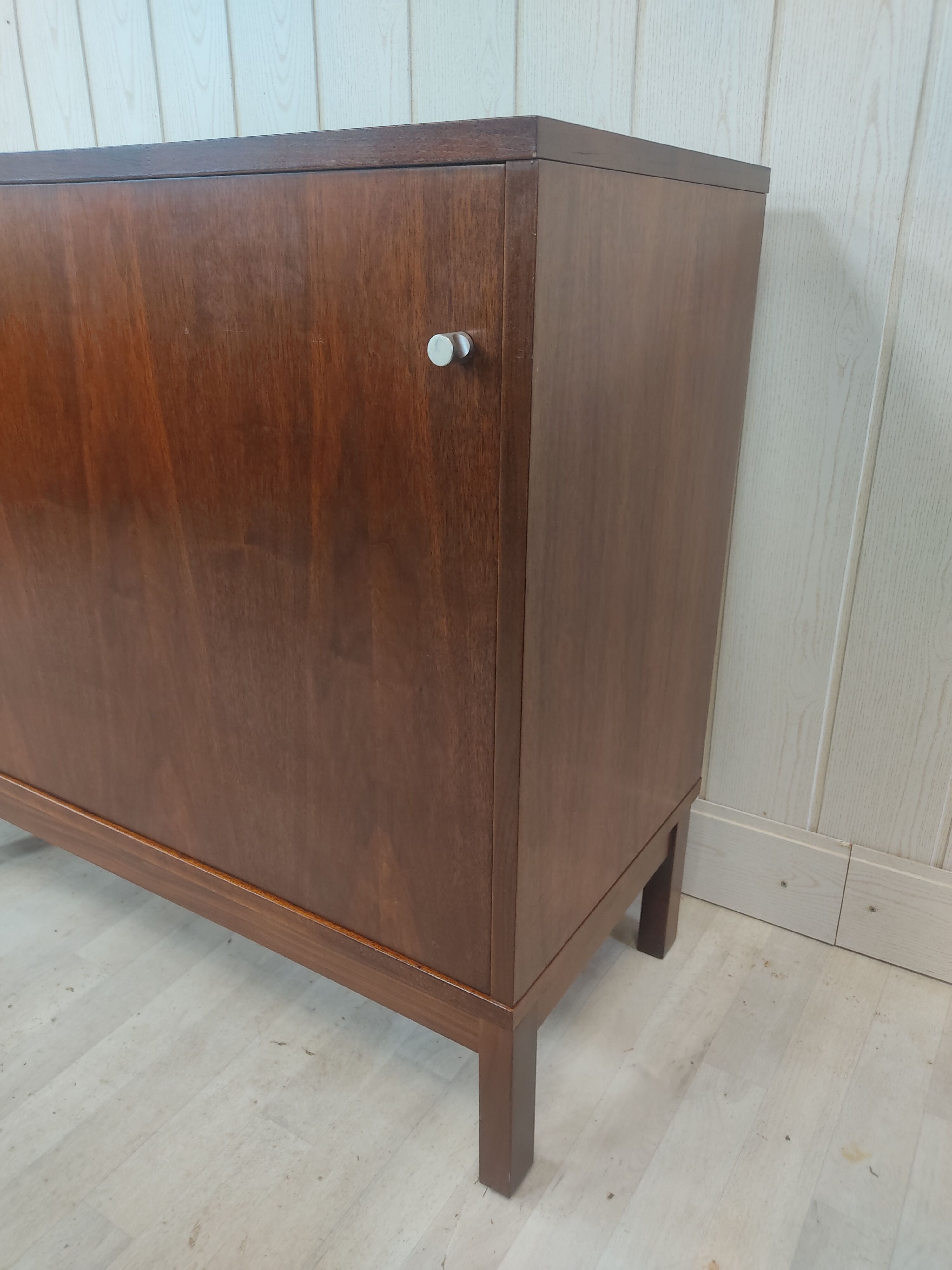 Vintage row walnut sliding doors